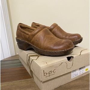 Bøc- Brown Leather Clogs